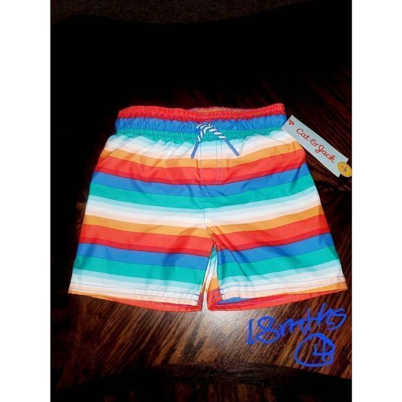 NWT CAT AND JACK SWIM TRUNKS - Picture 1 of 4
